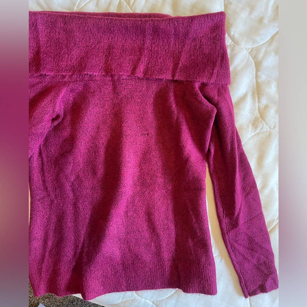 Women's Pink Sweater strapless/longsleeve